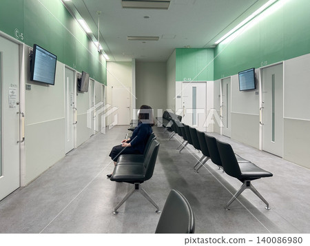 Hospital corridor waiting area (single patient) Hospital corridor waiting area (single patient) 140086980
