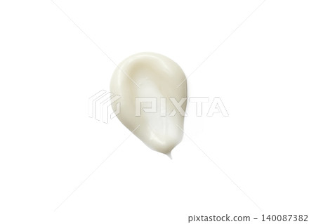 White cosmetic cream smear texture isolated on background White cosmetic cream smear texture isolated on background 140087382