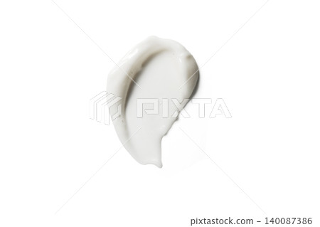 White creamy smear swatch product sample texture White creamy smear swatch product sample texture 140087386