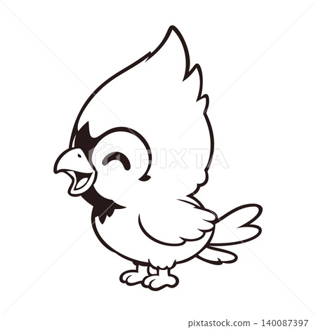cardinal mascot logo full body design vector cardinal mascot logo full body design vector 140087397