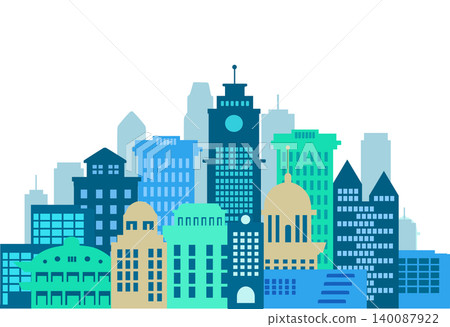Colorful cityscape representing modern urban architecture Colorful cityscape representing modern urban architecture 140087922