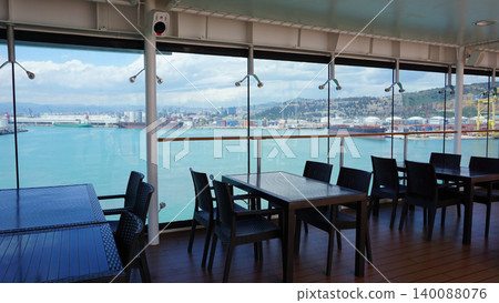 Dining Room Buffet aboard the luxury abstract cruise ship Dining Room Buffet aboard the luxury abstract cruise ship 140088076