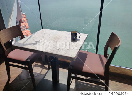 Dining Room Buffet aboard the luxury abstract cruise ship Dining Room Buffet aboard the luxury abstract cruise ship 140088084
