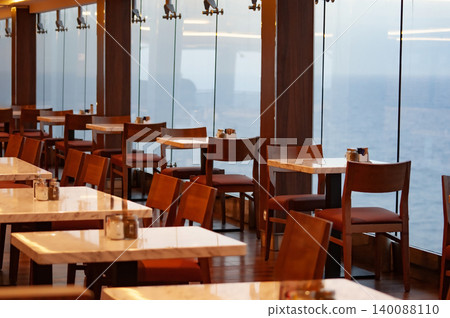Dining Room Buffet aboard the luxury abstract cruise ship Dining Room Buffet aboard the luxury abstract cruise ship 140088110