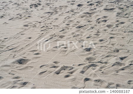 留在海灘上的腳印 留在海灘上的腳印 140088187