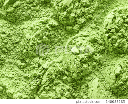 Matcha Green Tea Powder Background Texture. Top View Matcha Green Tea Powder Background Texture. Top View 140088285