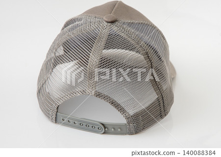 Grey Trucker Hat Back View Mesh Net Baseball Cap Adjustable Plastic Snapback Closure Casual Headwear Grey Trucker Hat Back View Mesh Net Baseball Cap Adjustable Plastic Snapback Closure Casual Headwear 140088384