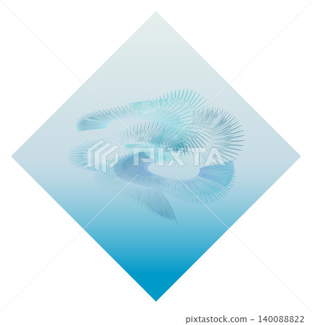 Delicate spiral line art vector on a blue diamond background | Abstract, geometric design, transparent background Delicate spiral line art vector on a blue diamond background | Abstract, geometric design, transparent background 140088822