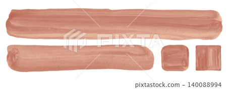 Collection of Hand Painted Watercolor Brush Stroke Rectangles and Banners in Soft Pastel Blush Rose Pink Tones on White Background for Elegant Feminine Design Collection of Hand Painted Watercolor Brush Stroke Rectangles and Banners in Soft Pastel Blush Rose Pink Tones on White Background for Elegant Feminine Design 140088994