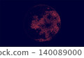 Stippling Illustration of the Strawberry Full Moon in June 140089000