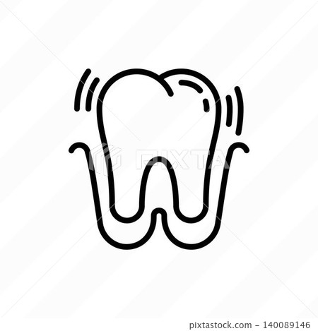 Tooth extraction thin line icon. Dental surgery. Dentistry. Vector illustration. Tooth extraction thin line icon. Dental surgery. Dentistry. Vector illustration. 140089146