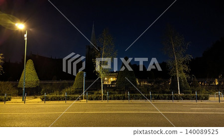 Dublin, Ireland - May 31, 2023: illuminated church grounds near Thomas Street Dublin, Ireland - May 31, 2023: illuminated church grounds near Thomas Street 140089525