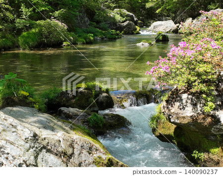 Scenery of the Odagariyama Valley in Uchikocho Ehime Prefecture 140090237