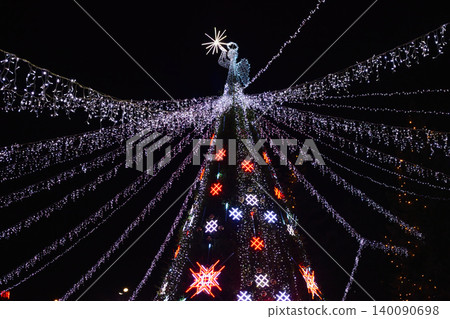 christmas, candles, lights, festive, holiday, installation christmas, candles, lights, festive, holiday, installation 140090698