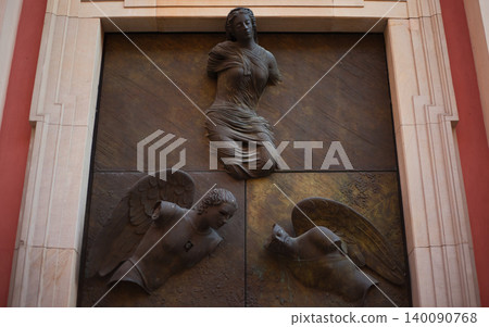 Angelic Bronze Doors of the Jesuit Church in Warsaw Angelic Bronze Doors of the Jesuit Church in Warsaw 140090768