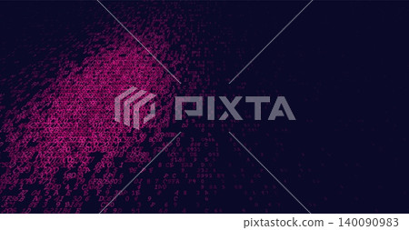 Lateral Data Drift - Binary Gradient and Floating Digital Cipher. Virtual AI. Lateral Data Drift - Binary Gradient and Floating Digital Cipher. Virtual AI. 140090983