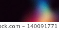 Dark grainy background, red yellow blue vibrant color gradient shape on black backdrop, noise texture banner poster header cover wallpaper design 140091771