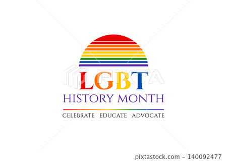 LGBT History Month Rainbow Arch Design LGBT History Month Rainbow Arch Design 140092477