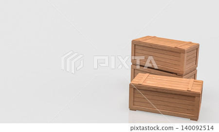 Wooden Cargo Crates For Warehouse Storage 3d render. Wooden Cargo Crates For Warehouse Storage 3d render. 140092514