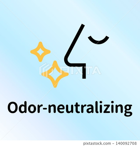 Deodorizing and odor-preventing function display icon material (English) Deodorizing and odor-preventing function display icon material (English) 140092708