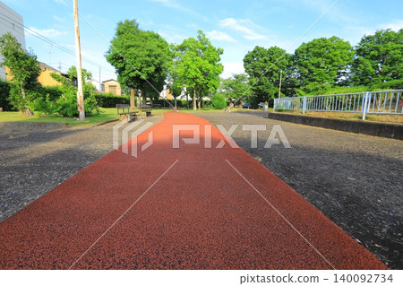 Walking paths installed within the park Walking paths installed within the park 140092734