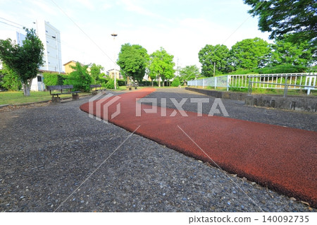Walking paths installed within the park Walking paths installed within the park 140092735