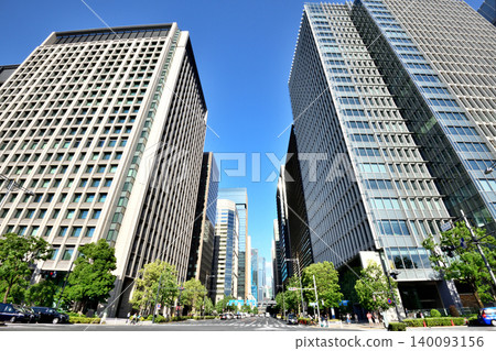 The cluster of skyscrapers in Otemachi, Tokyo The cluster of skyscrapers in Otemachi, Tokyo 140093156