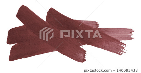 brown brush isolated on transparent background brown watercolor 140093438