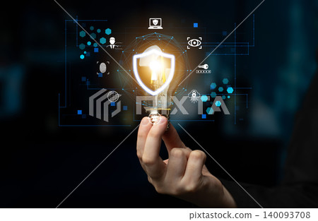 Person Holding Light Bulb with Security Shield Icon Representing Innovative Ideas and Technology in Digital Protection and Cybersecurity Concept Fluxor Person Holding Light Bulb with Security Shield Icon Representing Innovative Ideas and Technology in Digital Protection and Cybersecurity Concept Fluxor 140093708