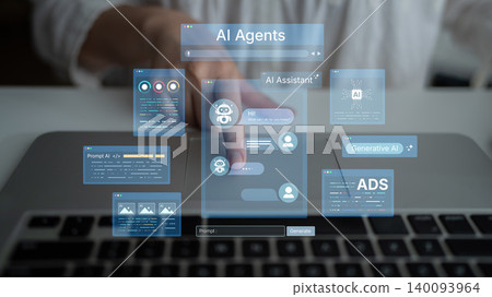 AI agents platform with assistant chat, prompts, ads and generative workflow. Corpus 140093964