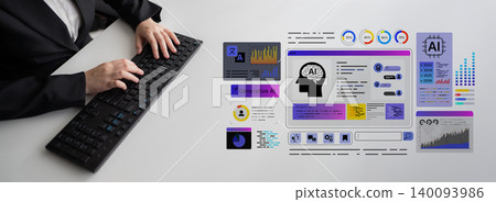 AI Analytics Dashboard Interface for Enterprise Platform Monitoring. Corpus 140093986