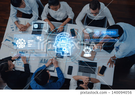 AI cognitive computing with human brain and AI gear integration. Corpus AI cognitive computing with human brain and AI gear integration. Corpus 140094056