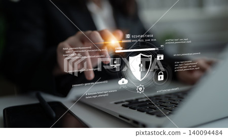 Cybersecurity Protecting Business from Online Threats Latch 140094484