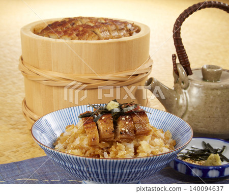 Japanese summer stamina dish: Unagi Don (eel rice bowl) Japanese summer stamina dish: Unagi Don (eel rice bowl) 140094637