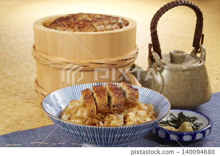 Japanese summer stamina dish: Unagi Don (eel rice bowl) Japanese summer stamina dish: Unagi Don (eel rice bowl) 140094680