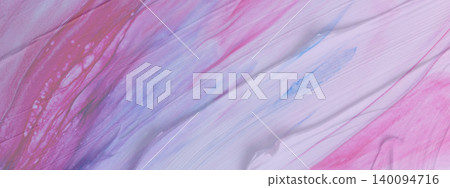 Abstract oil painting with smooth gradient and sweeping brushstrokes blending soft violet, pink and blue into a textured, flowing pattern ideal for backgrounds and design projects Abstract oil painting with smooth gradient and sweeping brushstrokes blending soft violet, pink and blue into a textured, flowing pattern ideal for backgrounds and design projects 140094716