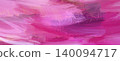 Abstract oil painting in vivid pink and violet with bold brush strokes and textured gradient, creating a dynamic, expressive backdrop for modern art, decor, or design 140094717