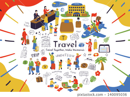 一家人享受旅行 一家人享受旅行 140095036