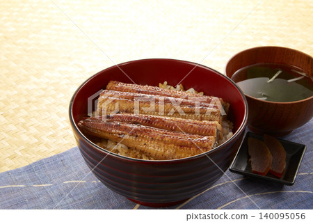 Japanese summer stamina dish: Unagi Don (eel rice bowl) Japanese summer stamina dish: Unagi Don (eel rice bowl) 140095056