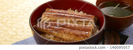 Japanese summer stamina dish: Unagi Don (eel rice bowl) Japanese summer stamina dish: Unagi Don (eel rice bowl) 140095057