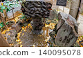 Unique stone statues of demons at the sacred Inari Kio Shrine in Tokyo. 140095078