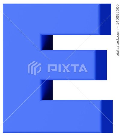 3D Material_Alphabet_E_Blue 3D Material_Alphabet_E_Blue 140095500