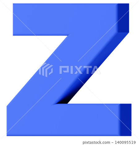 3D Material_Alphabet_Z_Blue 3D Material_Alphabet_Z_Blue 140095519