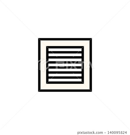 Simple residential icon illustrations representing ventilation equipment and air intake vents for exhaust fans. Simple residential icon illustrations representing ventilation equipment and air intake vents for exhaust fans. 140095824