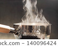 Steam rising from a Yukihira pot 140096424