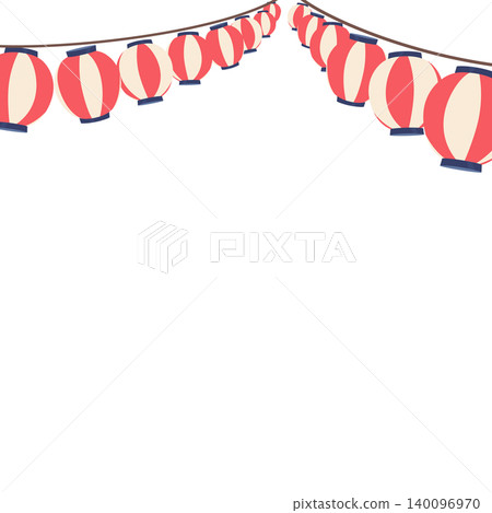 Illustration of a festival lantern_square Illustration of a festival lantern_square 140096970