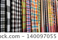 Colorful Thai loincloths with traditional checkered patterns 140097055