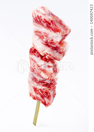 Japanese Black Wagyu Beef Ribs for Skewered Grilling Japanese Black Wagyu Beef Ribs for Skewered Grilling 140097423