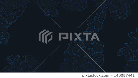 Background map, streets. Widescreen proportion, digital design street map. Skyline urban panorama. Cartography Abstract transportation background, street map. Digital art. Editable vector illustration Background map, streets. Widescreen proportion, digital design street map. Skyline urban panorama. Cartography Abstract transportation background, street map. Digital art. Editable vector illustration 140097441