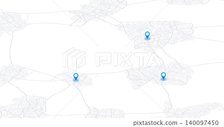 Isometric abstract map background. Colorful abstract lines, transportation, roads. Digital art. Editable vector illustration for web design, presentations, advertising projects. Vector illustration. Isometric abstract map background. Colorful abstract lines, transportation, roads. Digital art. Editable vector illustration for web design, presentations, advertising projects. Vector illustration. 140097450